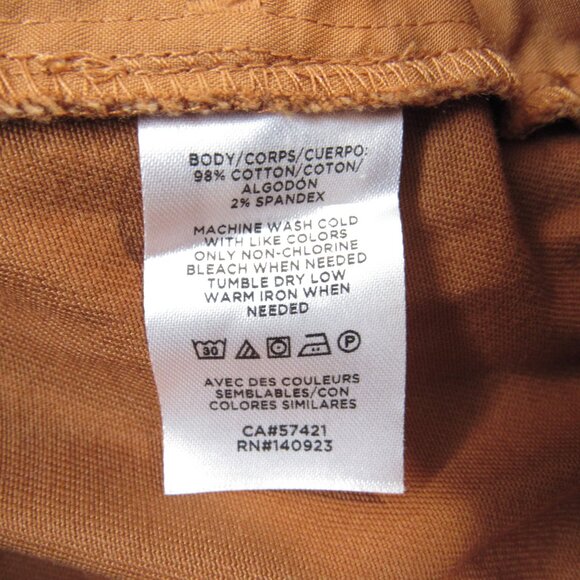 LOFT Outlet Petite Orange Rust Skirt Women's Size 2P Button Down - Picture 4 of 4